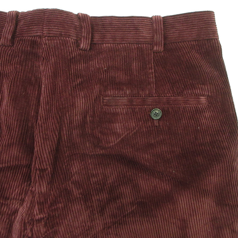 Brooks Brothers | ブルックスブラザーズ パンツ Brooks Brothers CLARK ブルックスブラザーズ 太畝 コーデュロイパンツ ワイン メンズ W36 L32 ボルドー【三重本店】