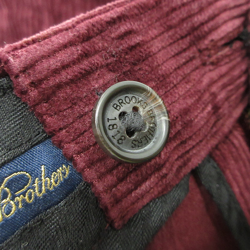 Brooks Brothers | ブルックスブラザーズ パンツ Brooks Brothers CLARK ブルックスブラザーズ 太畝 コーデュロイパンツ ワイン メンズ W36 L32 ボルドー【三重本店】
