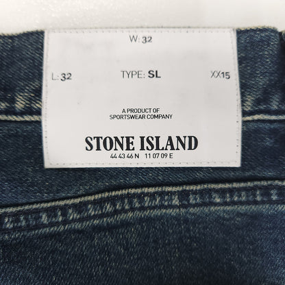 【中古】STONE ISLAND | ストーンアイランド SL デニムパンツ 6915J1BRA インディゴ【加古川物流】