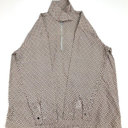 [Used] VINTAGE clothing | Vintage Iryo Planet EURO VINTAGE Geometric pattern collar new arrival half zip long sleeve shirt [Kakogawa Logistics] 