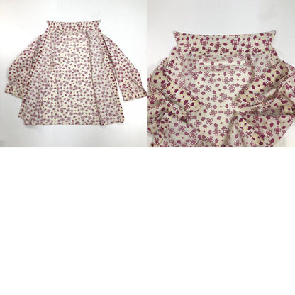 [Used] VINTAGE clothing | Vintage Iryo 60s-70s EURO pajama shirt geometric pattern made in Vietnam long sleeve shirt [Kakogawa Logistics] 