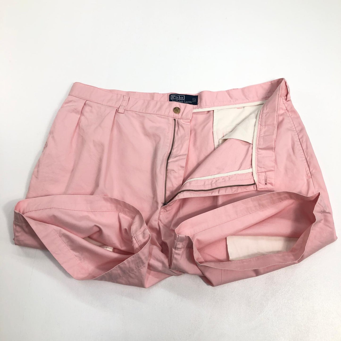 【中古】POLO RALPH LAUREN | ポロ・ラルフローレン コットンチノ　2タック　 ショートパンツ ピンク サイズ：40【加古川物流】