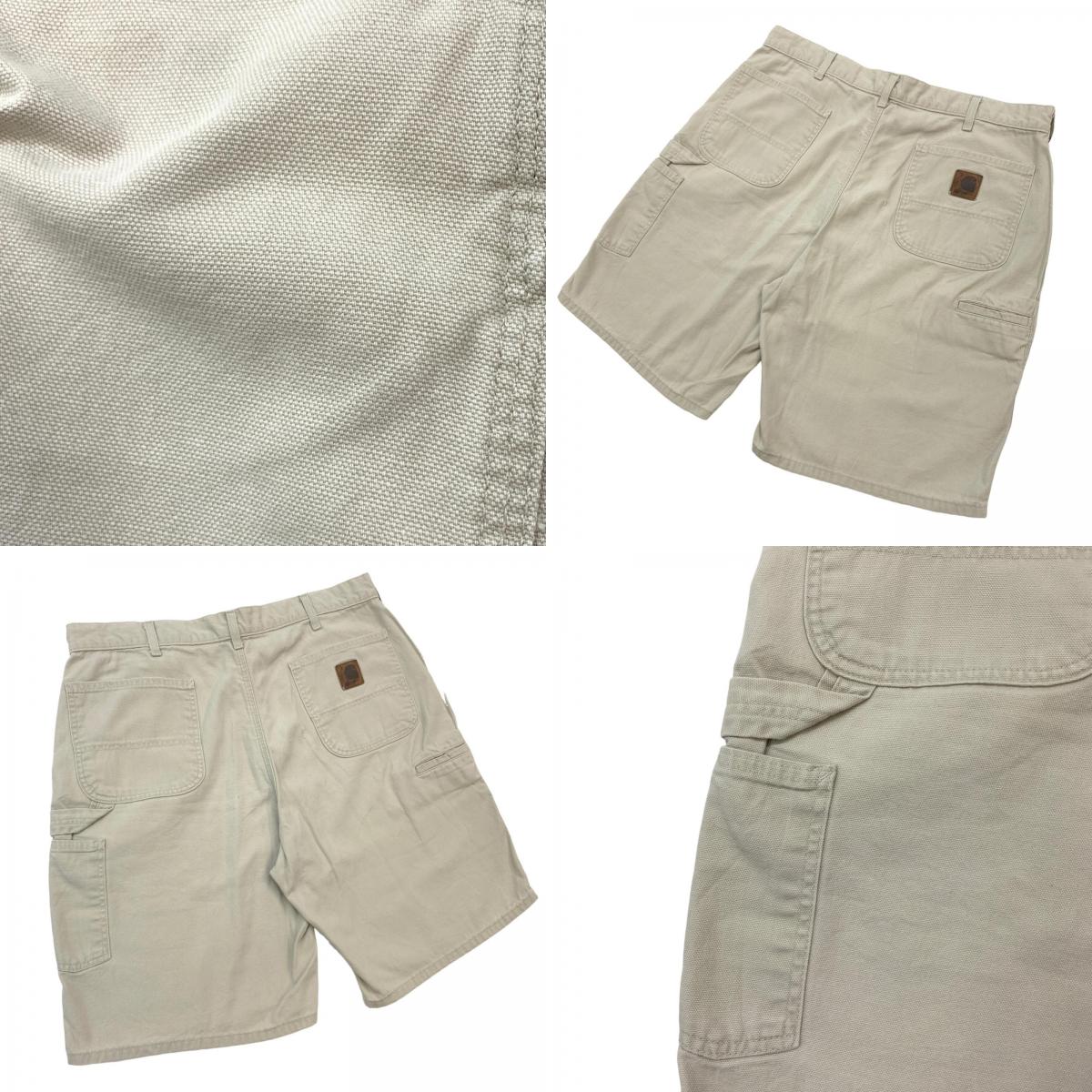 【中古】Carhartt | カーハート ワーク　 ショートパンツ ナチュラル サイズ：38【加古川物流】