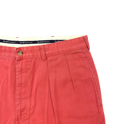 【中古】POLO RALPH LAUREN | ポロ・ラルフローレン POLO CHINO　2タック チノ ショートパンツ ピンク サイズ：36【加古川物流】