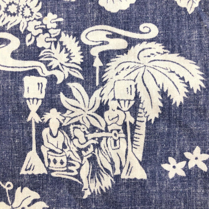 【中古】 ７０年代頃 裏地 ハワイアンシャツ アロハ ハワイ製 その他トップス【加古川物流】