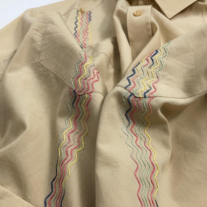 [Used] PANABRISA Cuba Shirt, Short Sleeve Shirt, Yellow, Size: L [Kakogawa Logistics] 