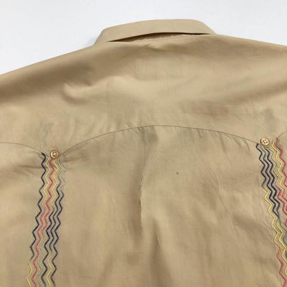 [Used] PANABRISA Cuba Shirt, Short Sleeve Shirt, Yellow, Size: L [Kakogawa Logistics] 