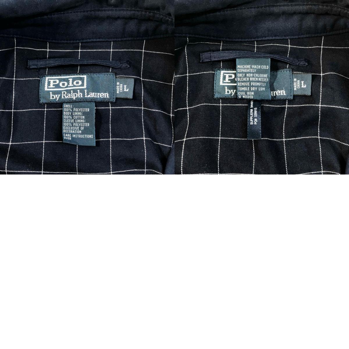 【中古】POLO RALPH LAUREN | ポロ・ラルフローレン スイングトップ ネイビー サイズ：L【加古川物流】