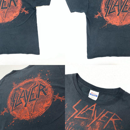 [Used] VINTAGE clothing | Vintage Iryo Hanes HEAVYWEIGHT SLAYER TOUR Tee Band Skull Short Sleeve T-shirt Black Size: L [Kakogawa Logistics] 