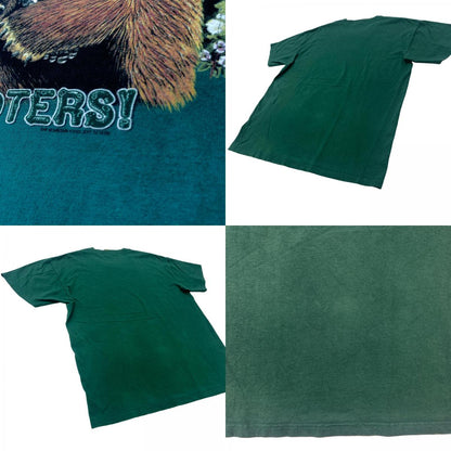 [Used] THE MOUNTAIN NICE HOOTERS Bear Short Sleeve T-Shirt Green Size: L [Kakogawa Logistics] 