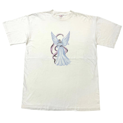 【中古】 Ameri Tees 90年代 エンジェル 天使 USA製 半袖Ｔシャツ ホワイト【加古川物流】