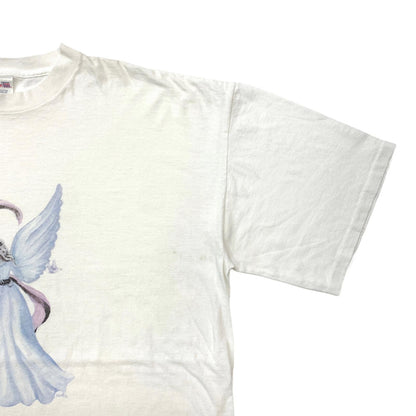 【中古】 Ameri Tees 90年代 エンジェル 天使 USA製 半袖Ｔシャツ ホワイト【加古川物流】