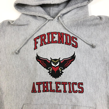 【中古】Champion | チャンピオン FRIENDS ATHLETICS パーカー REVERSE WEAVE グレー【加古川物流】