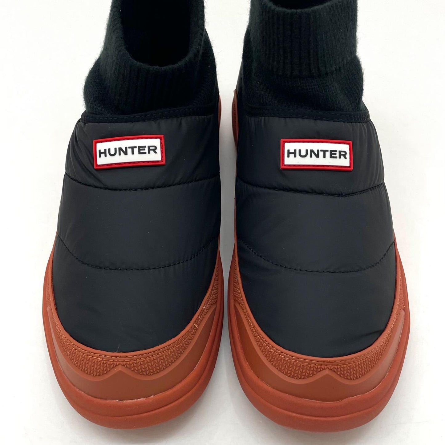 【中古】HUNTER | ハンター PUFFER KNIT BOOT/パファー ニット ブーツ ブラック 27cm【尾張小牧店】