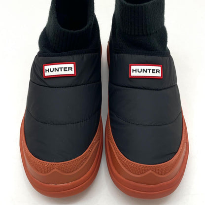 [Used] HUNTER | Hunter PUFFER KNIT BOOT Boots Black 27cm [Kakogawa Logistics] 