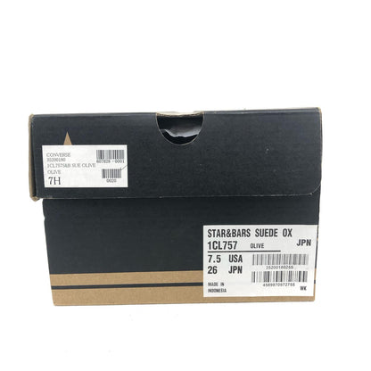[Used] CONVERSE | Converse STAR&amp;BARS SUEDE DX Sneakers 1CL757 Khaki [Kakogawa Logistics] 