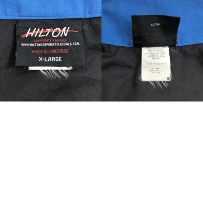 【中古】Hilton | ヒルトン ボーリングシャツ Hot Rollers 刺繍 その他トップス ブルー サイズ：XL【加古川物流】