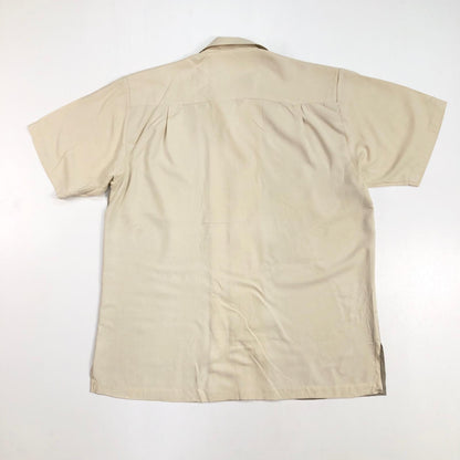 [Used] TECHNIQUE Line Shirt, Short Sleeve Shirt, Beige, Size: L [Kakogawa Logistics] 