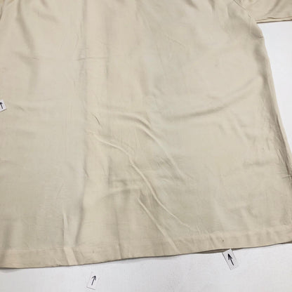 [Used] TECHNIQUE Line Shirt, Short Sleeve Shirt, Beige, Size: L [Kakogawa Logistics] 