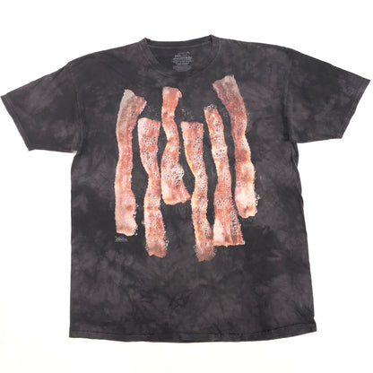 【中古】 THE MOUNTAIN ザ マウンテン 焼きベーコン  半袖Ｔシャツ グレー【加古川物流】