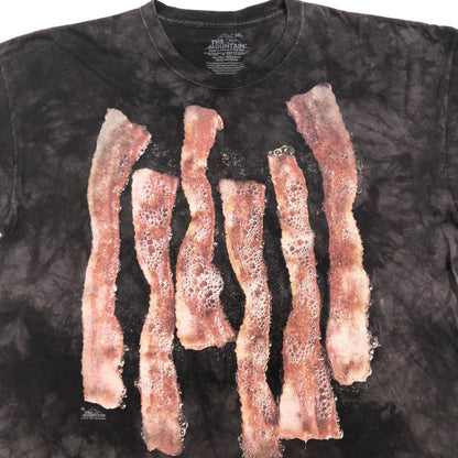 【中古】 THE MOUNTAIN ザ マウンテン 焼きベーコン  半袖Ｔシャツ グレー【加古川物流】