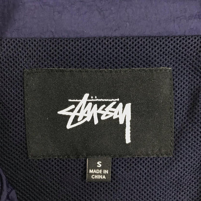 【中古】STUSSY | ステューシー Panel Track Jacket ナイロンジャケット 115456 ネイビー サイズ：S【加古川物流】