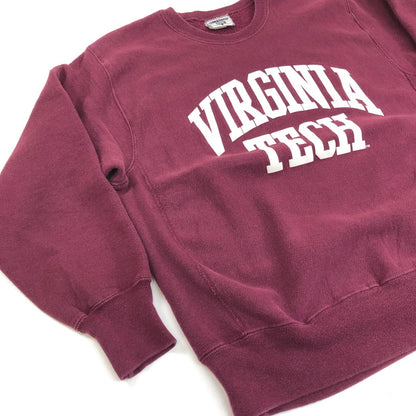 【中古】Lee | リー スウェット VIRGINIA TECH MADE IN USA ボルドー/バーガンディー サイズ：L【加古川物流】