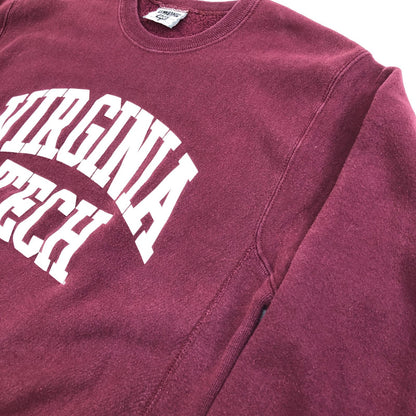 【中古】Lee | リー スウェット VIRGINIA TECH MADE IN USA ボルドー/バーガンディー サイズ：L【加古川物流】