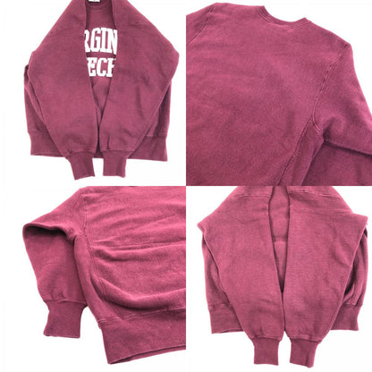 【中古】Lee | リー スウェット VIRGINIA TECH MADE IN USA ボルドー/バーガンディー サイズ：L【加古川物流】