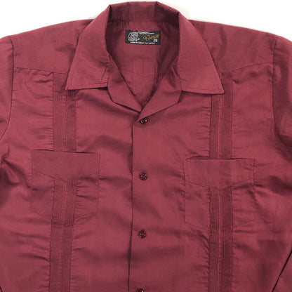 [Used] RAMON Cuban shirt, long sleeve shirt, red, size: 38 [Kakogawa Logistics] 