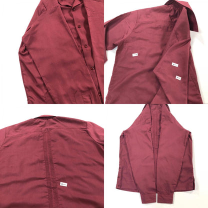[Used] RAMON Cuban shirt, long sleeve shirt, red, size: 38 [Kakogawa Logistics] 