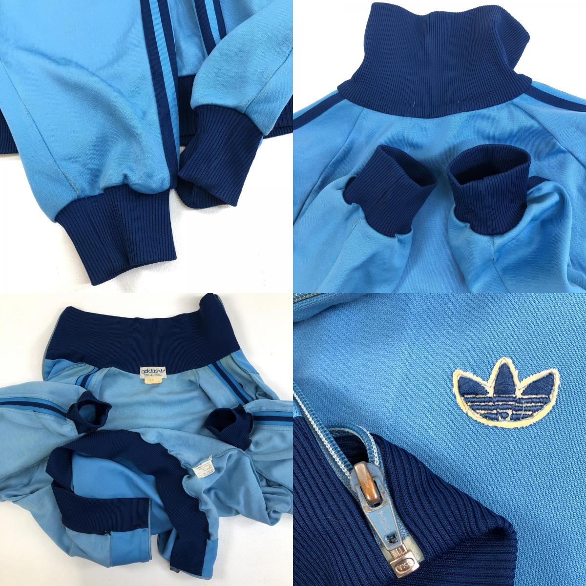【中古】adidas(vintage) | アディダスヴィンテージ ジャージ デサント　80s ブルー【加古川物流】