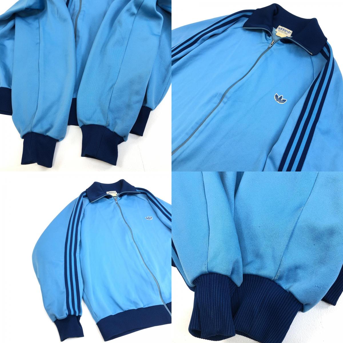 【中古】adidas(vintage) | アディダスヴィンテージ ジャージ デサント　80s ブルー【加古川物流】
