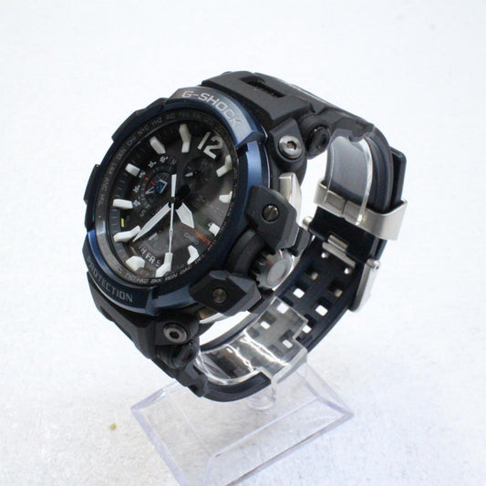 【中古】G-SHOCK | ジーショック GRAVITYMASTER 腕時計 GPW-2000-1A2JF アナログ表示 ソーラー電波時計 ブルー 文字盤グレー【加古川物流】