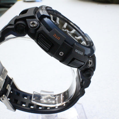 【中古】G-SHOCK | ジーショック GRAVITYMASTER 腕時計 GPW-2000-1A2JF アナログ表示 ソーラー電波時計 ブルー 文字盤グレー【加古川物流】