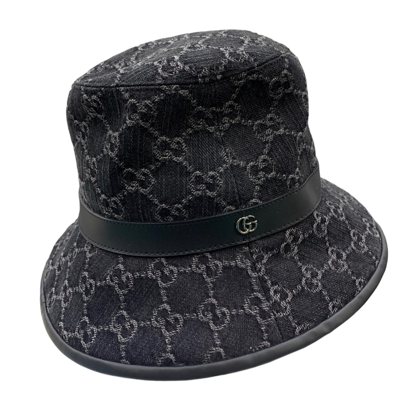 GUCCI | グッチ GGデニム バケットハット 7686473HAYO8460 ハット 7686473HAYO8460 ブラック【瀬戸大橋店】