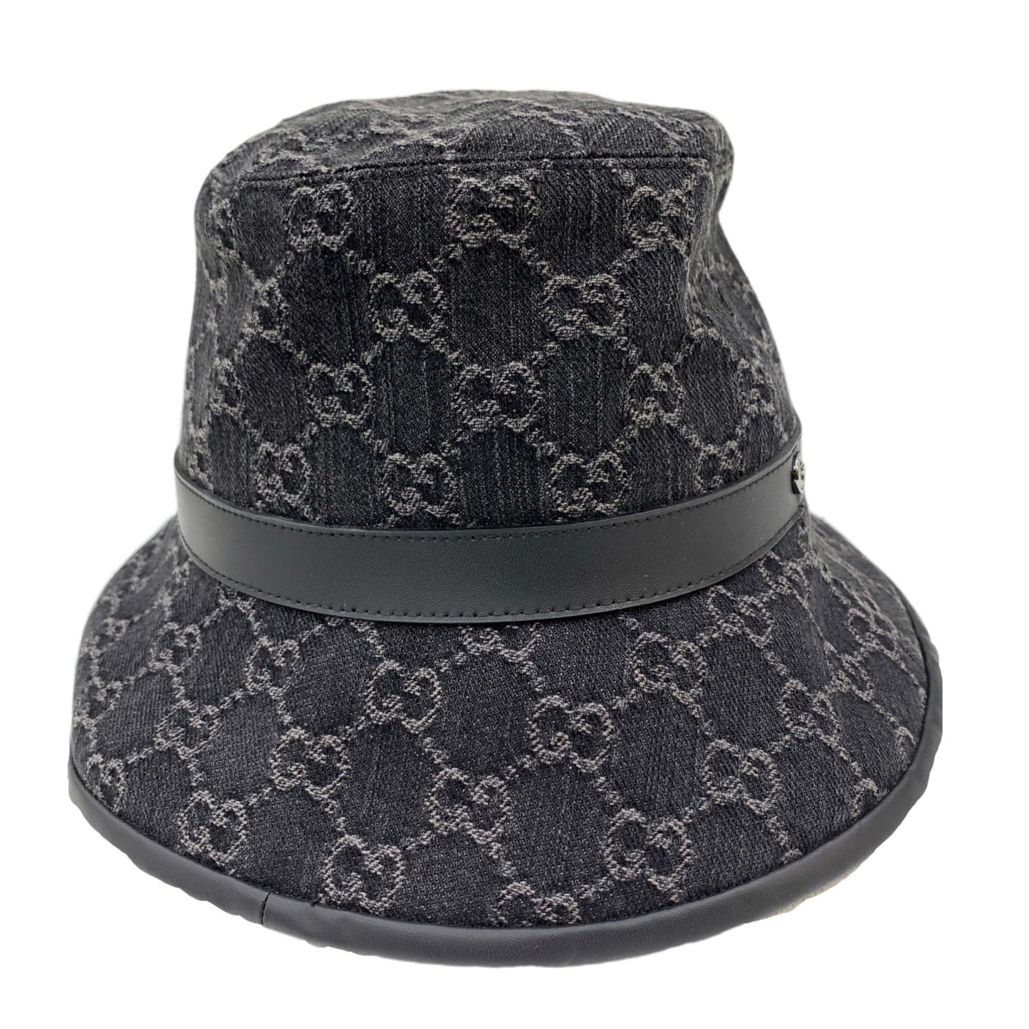 GUCCI | グッチ GGデニム バケットハット 7686473HAYO8460 ハット 7686473HAYO8460 ブラック【瀬戸大橋店】