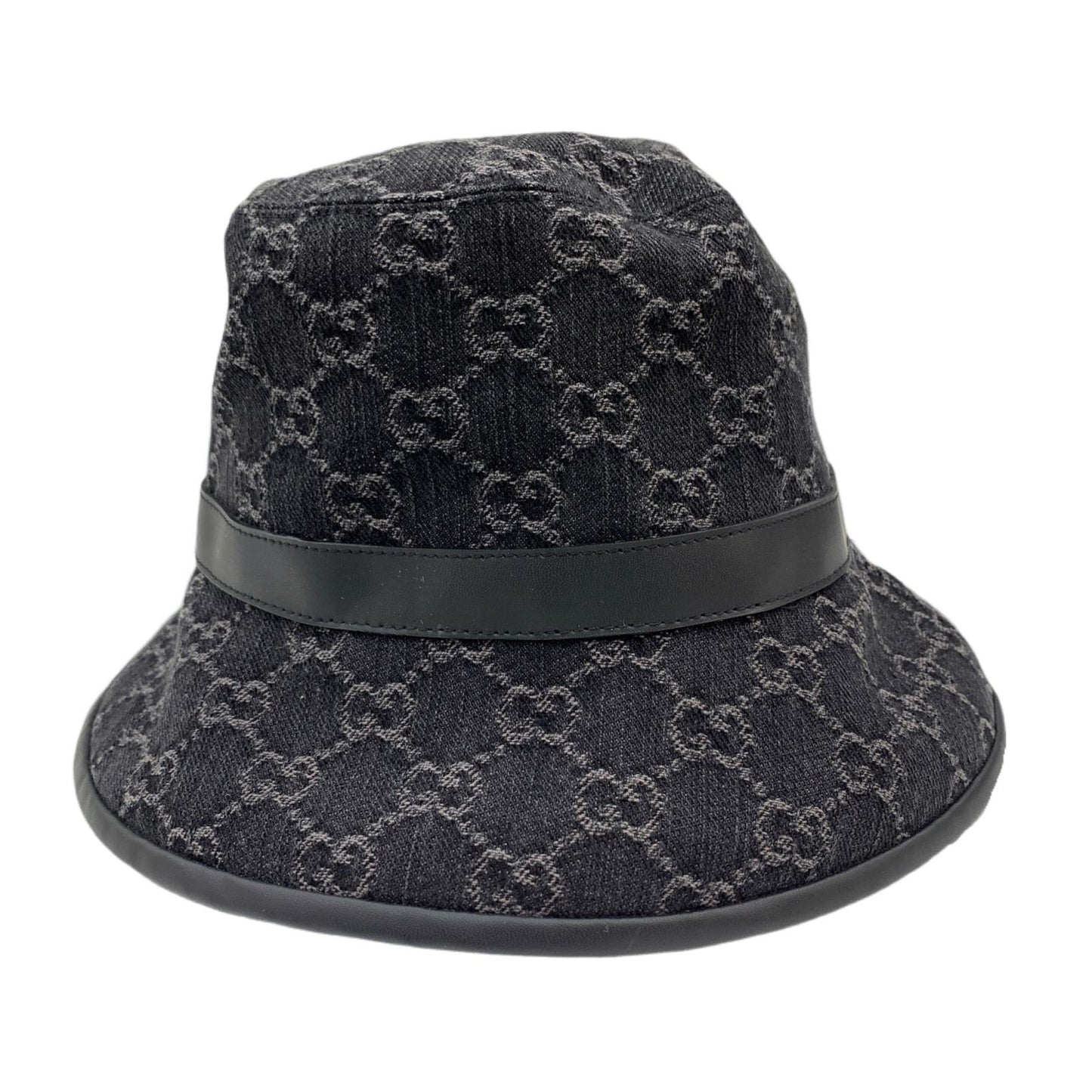 GUCCI | グッチ GGデニム バケットハット 7686473HAYO8460 ハット 7686473HAYO8460 ブラック【瀬戸大橋店】