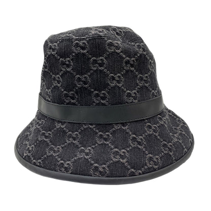 GUCCI | グッチ GGデニム バケットハット 7686473HAYO8460 ハット 7686473HAYO8460 ブラック【瀬戸大橋店】