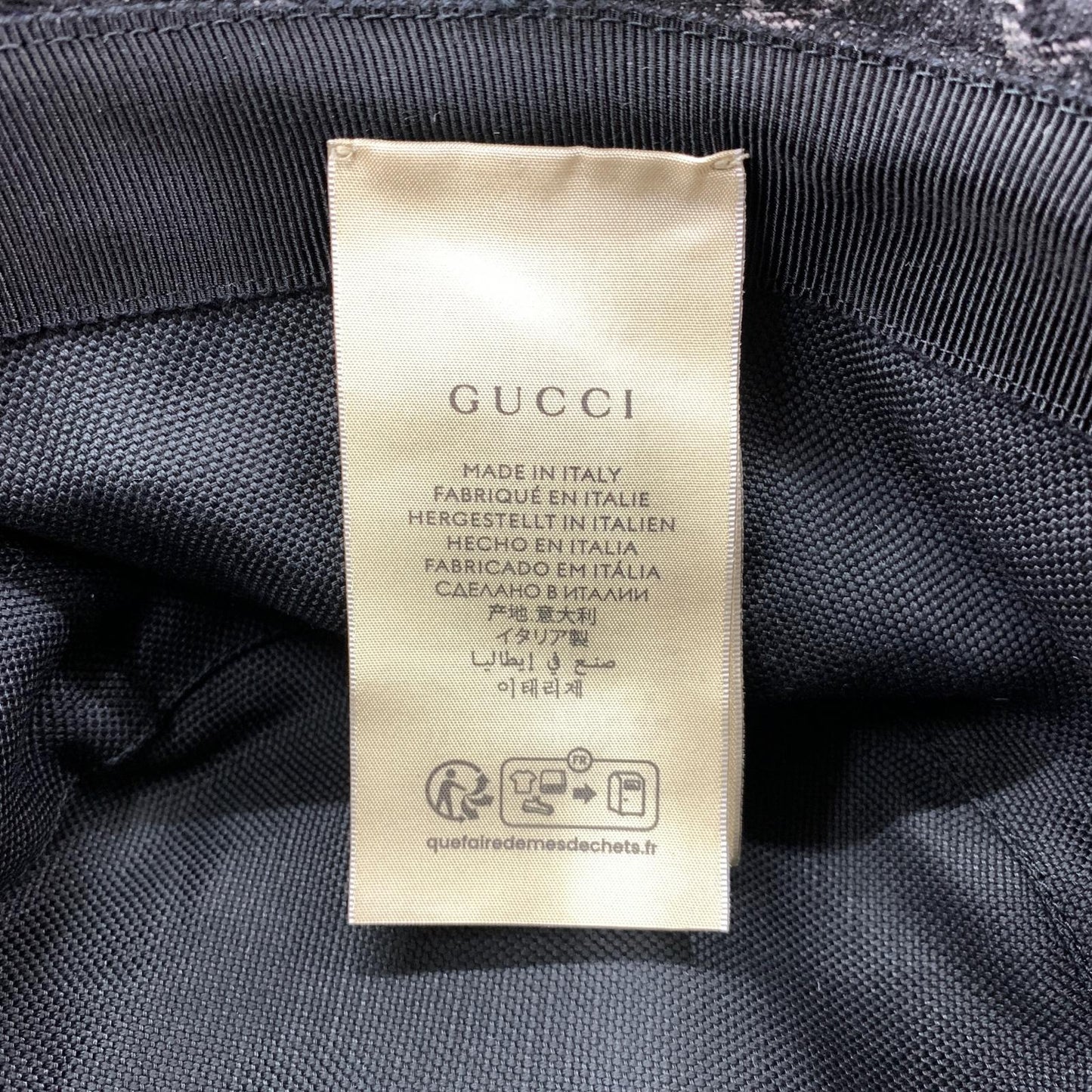 GUCCI | グッチ GGデニム バケットハット 7686473HAYO8460 ハット 7686473HAYO8460 ブラック【瀬戸大橋店】