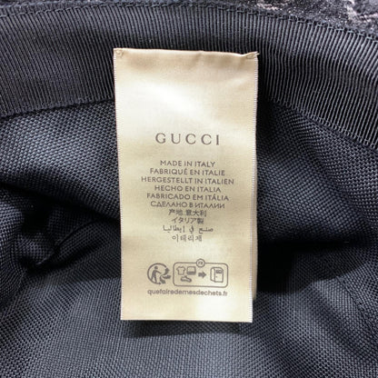 GUCCI | グッチ GGデニム バケットハット 7686473HAYO8460 ハット 7686473HAYO8460 ブラック【瀬戸大橋店】