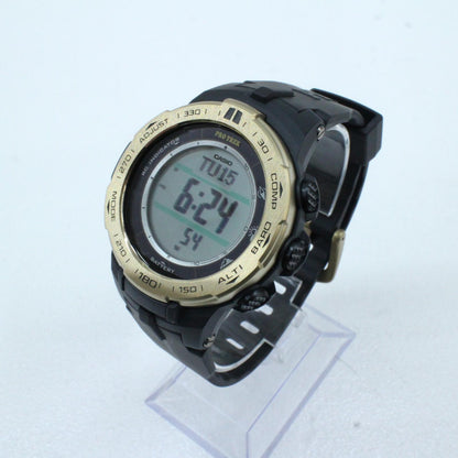 【中古】PRO TREK | プロトレック PRW-3100 Series 腕時計 PRW-3100YC デジタル表示 ソーラー電波時計 ゴールド【加古川物流】