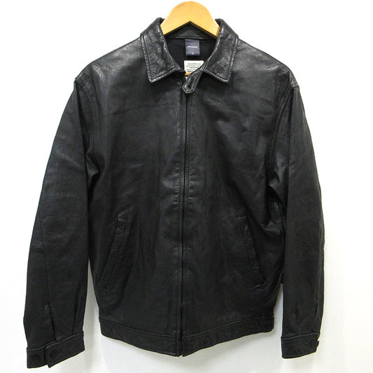 APPLE BUM | アップルバム PAISLEY EMBOSS LEATHER BLOUSON レザー ブラック サイズ：L【三重本店】