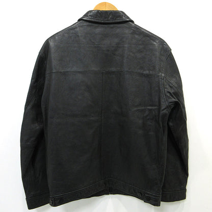 APPLE BUM | アップルバム PAISLEY EMBOSS LEATHER BLOUSON レザー ブラック サイズ：L【三重本店】