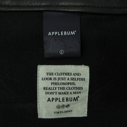 APPLE BUM | アップルバム PAISLEY EMBOSS LEATHER BLOUSON レザー ブラック サイズ：L【三重本店】