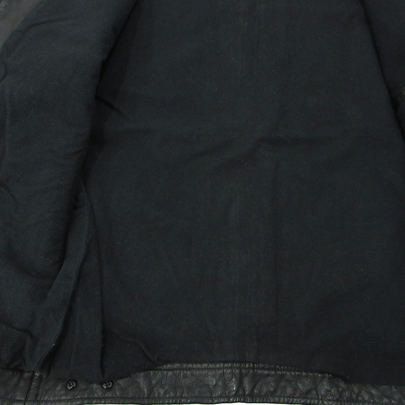 APPLE BUM | アップルバム PAISLEY EMBOSS LEATHER BLOUSON レザー ブラック サイズ：L【三重本店】