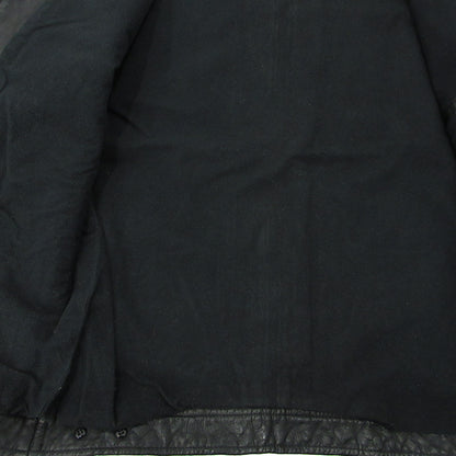 APPLE BUM | アップルバム PAISLEY EMBOSS LEATHER BLOUSON レザー ブラック サイズ：L【三重本店】