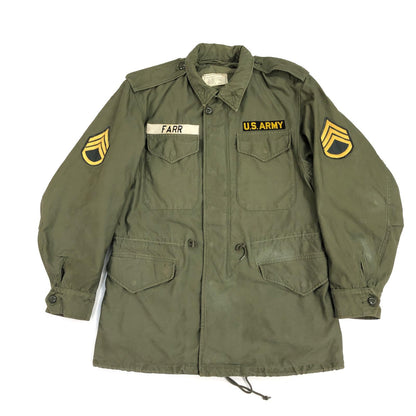 [Used] 1960s US Army Genuine Field Jacket M-1951 Military Jacket 8405-255-8590 Olive [Kakogawa Logistics] 