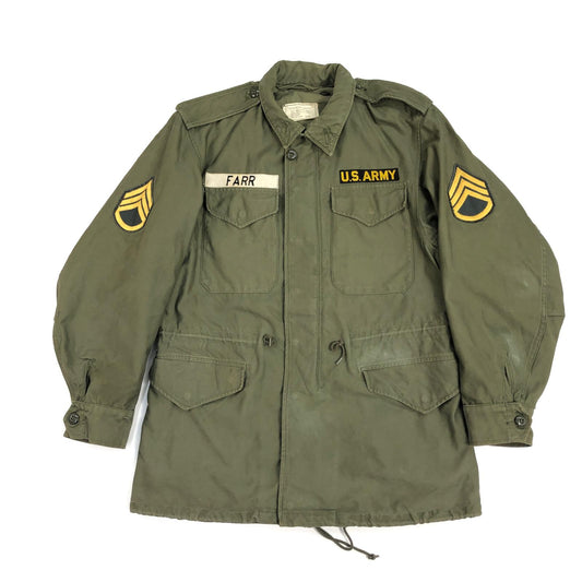 【中古】 60年代 アメリカ軍 実物 フィールドジャケット  M-1951 ミリタリージャケット 8405-255-8590 オリーブ【加古川物流】