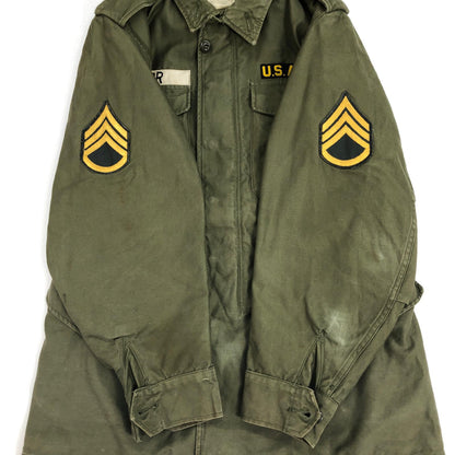 [Used] 1960s US Army Genuine Field Jacket M-1951 Military Jacket 8405-255-8590 Olive [Kakogawa Logistics] 